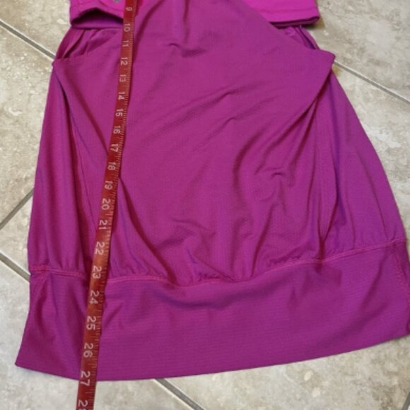 Lululemon Women's Sz 8 No Limits Tank Raspberry Pink Layered Racerback Bra/Tank - Picture 8 of 11